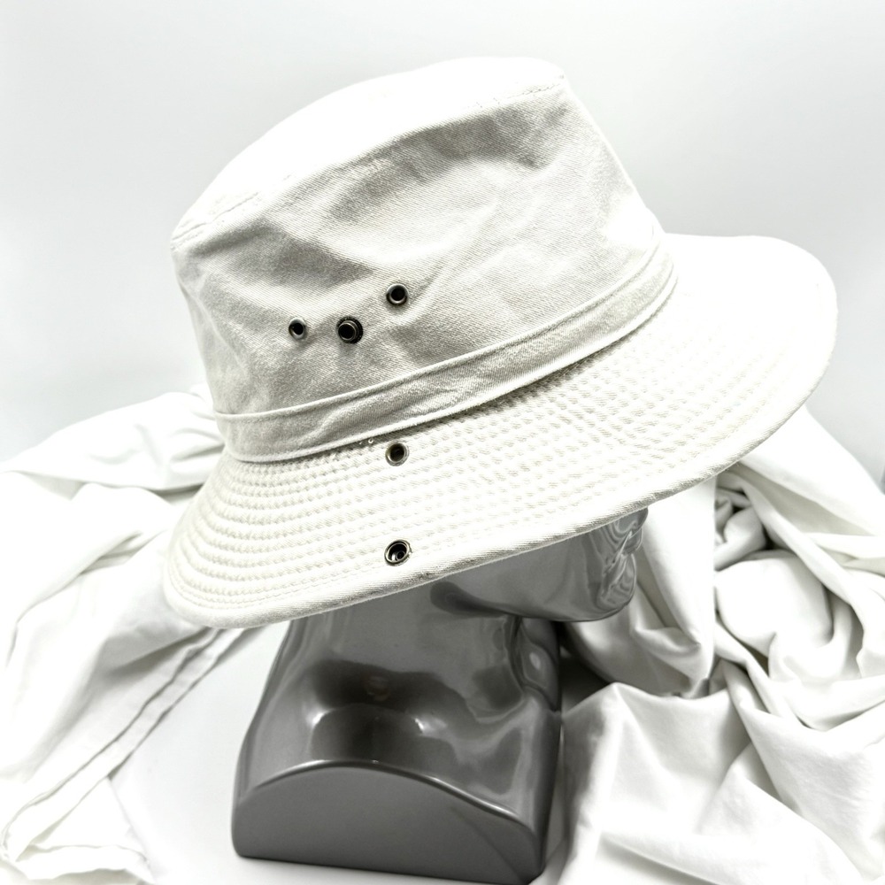 Duluth Trading Co. Men's Woman's Safari Bucket Hat Khaki Size Large Sun Hat Snap - Picture 11 of 13
